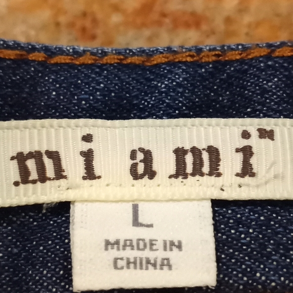 Miami Denium Floral Embroidery Skirt - Picture 4 of 4